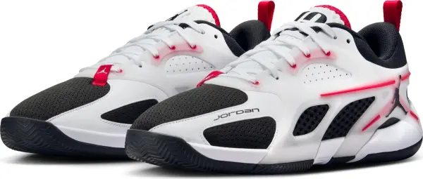 Кроссовки баскетбольные Nike JORDAN HEIR SERIES "BLOODLINE" бело-черно-красные FQ3858-106