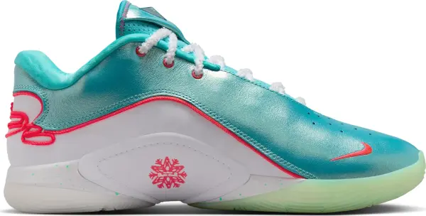 Кроссовки баскетбольные Nike LEBRON XXII XMAS бирюзово-коралловые HV5148-600