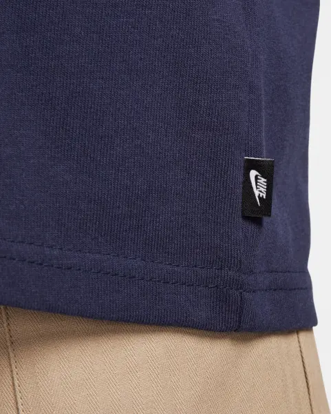 Футболка Nike SPORTSWEAR PREMIUM ESSENTIALS темно-синяя DO7392-451