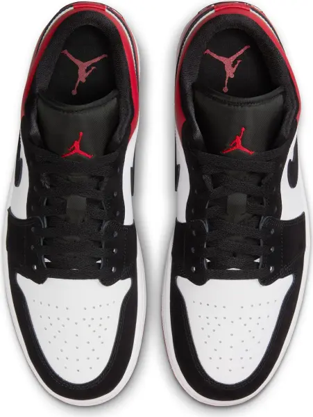 Кросівки Nike AIR JORDAN 1 LOW SE біло-чорно-червоні IB8971-106