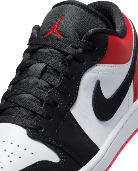 Кросівки Nike AIR JORDAN 1 LOW SE біло-чорно-червоні IB8971-106