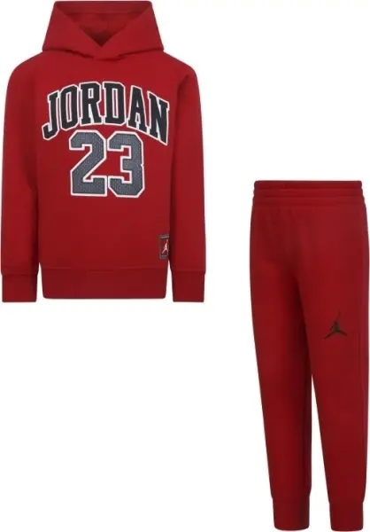 Спортивний костюм дитячий Nike JORDAN JERSEY TRACKSUIT червоно-чорний 85C651-R78