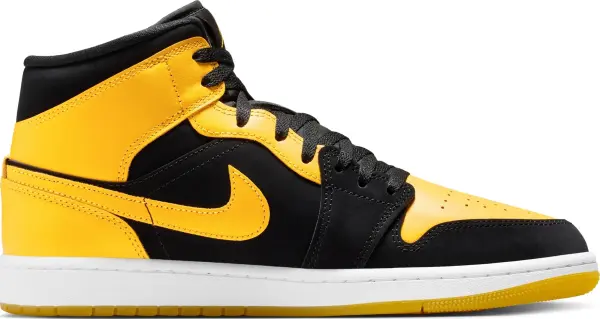 Кросівки Nike AIR JORDAN 1 MID SE жовто-чорні HJ6654-071