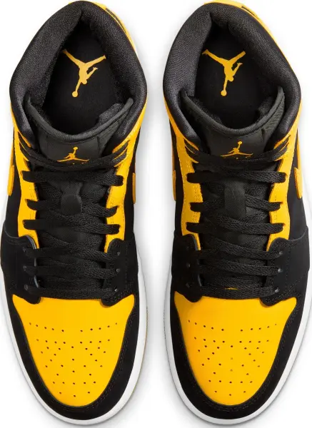 Кросівки Nike AIR JORDAN 1 MID SE жовто-чорні HJ6654-071