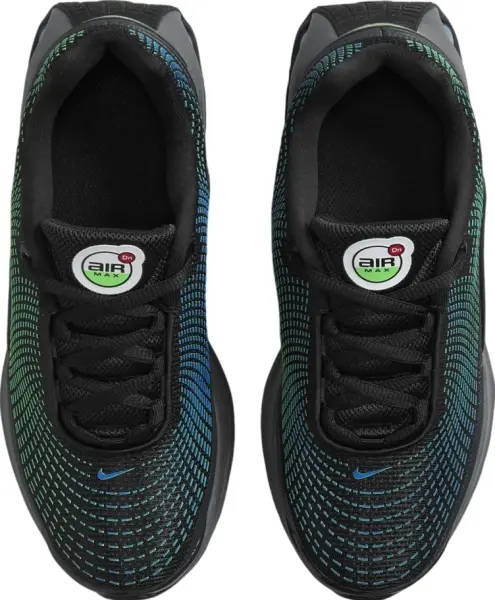 Кроссовки подростковые Nike AIR MAX DN (GS) черно-салатово-голубые FB8987-010