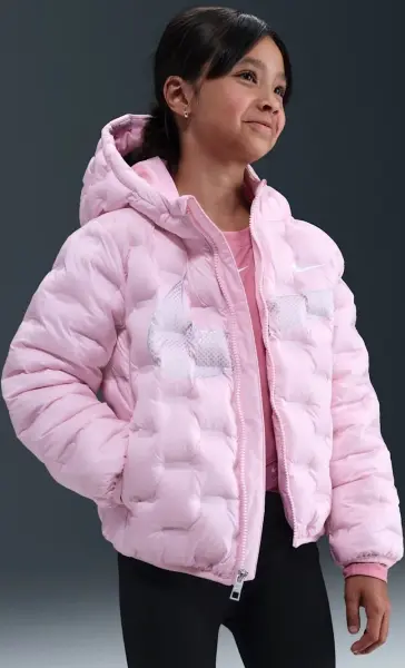 Куртка детская Nike SEAMLESS QUILTED PUFFER светло-розовая 36N108-A9Y