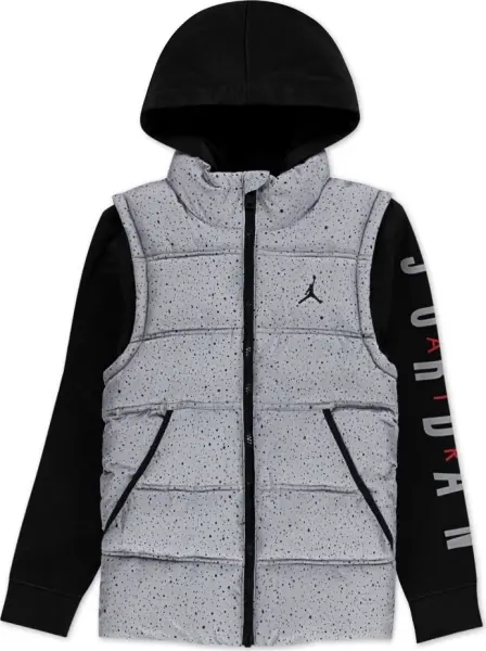 Куртка подростковая Nike JORDAN 2 FER серо-черная 95D191-GHJ