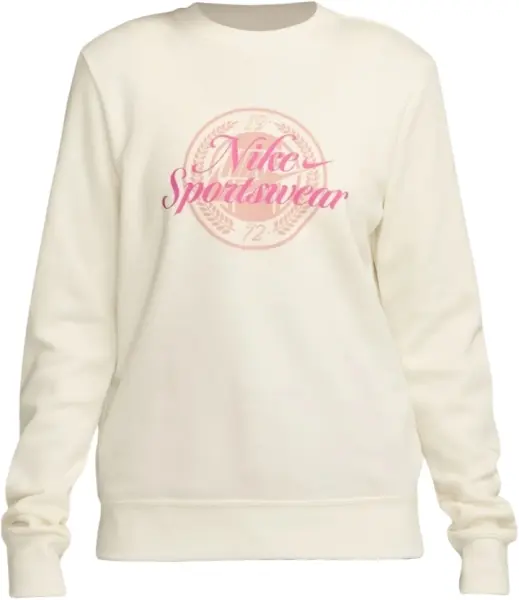 Світшот жіночий Nike SPORTSWEAR CLUB FLEECE GRAPHIC кремово-рожевий HV2342-133