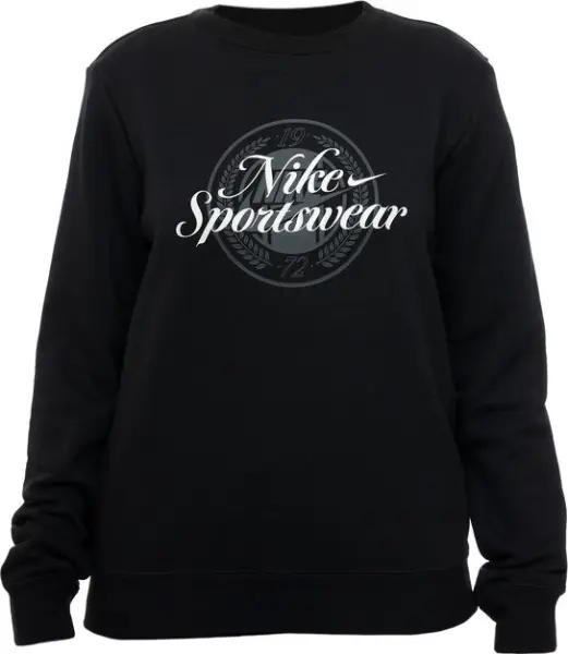 Світшот жіночий Nike SPORTSWEAR CLUB FLEECE GRAPHIC чорно-білий HV2342-010