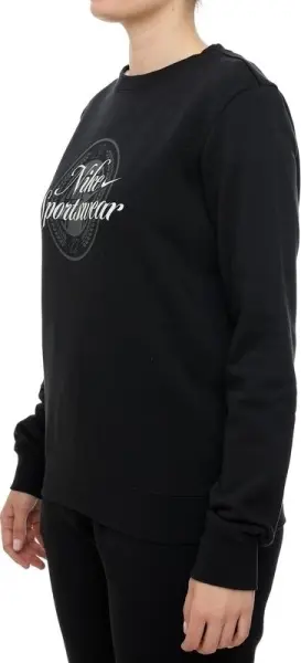 Світшот жіночий Nike SPORTSWEAR CLUB FLEECE GRAPHIC чорно-білий HV2342-010