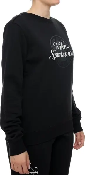 Світшот жіночий Nike SPORTSWEAR CLUB FLEECE GRAPHIC чорно-білий HV2342-010