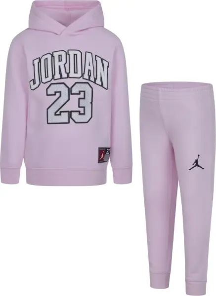 Спортивний костюм дитячий Nike JORDAN JERSEY TRACKSUIT світло-рожево-білий 35C651-A9Y