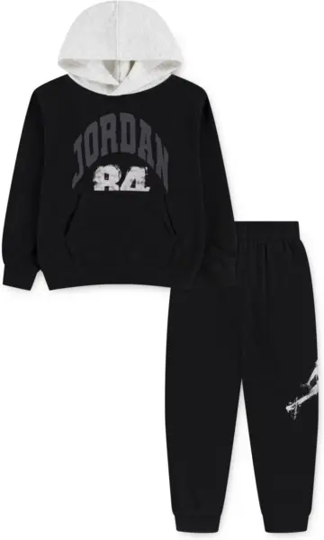 Спортивный костюм детский Nike JORDAN черно-светло-серый 85F103-023
