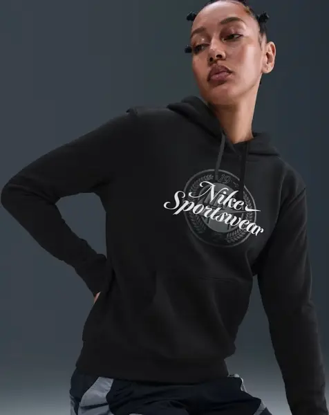 Спортивный костюм женский Nike SPORTSWEAR CLUB FLEECE GRAPHIC черно-белый IH8496-010__HV2346-010