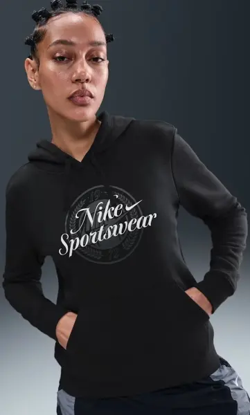 Спортивный костюм женский Nike SPORTSWEAR CLUB FLEECE GRAPHIC черно-белый IH8496-010__HV2346-010