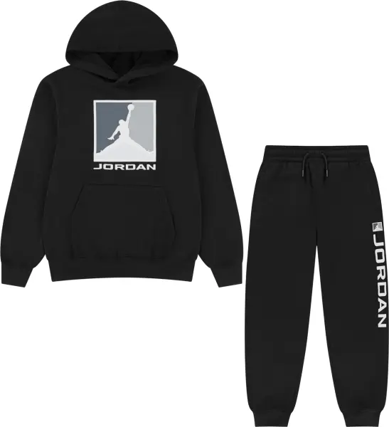 Спортивний костюм підлітковий Nike JORDAN ESSENTIALS FLEECE BASELINE чорний 95F083-023__95F084-023