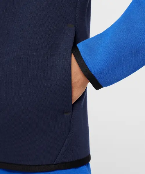 Толстовка підліткова Nike SPORTSWEAR TECH FLEECE синьо-темно-синя HV5867-451