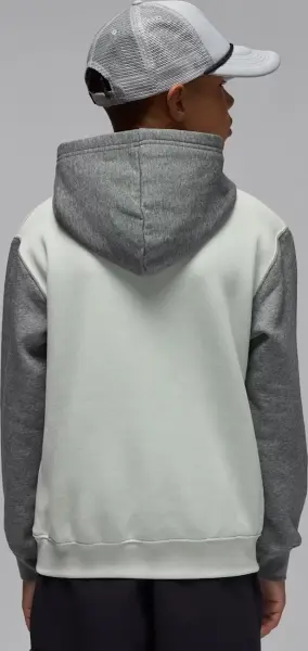 Худи подростковое Nike JORDAN BROOKLYN FLEECE серо-светло-серое 95F116-F40