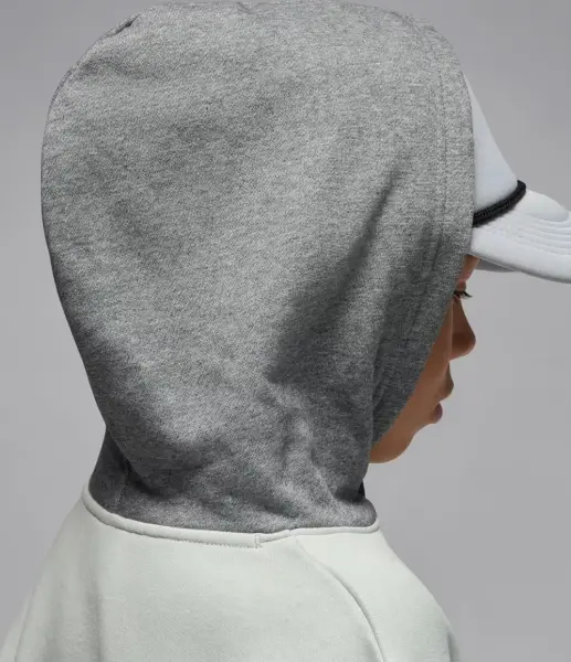 Худи подростковое Nike JORDAN BROOKLYN FLEECE серо-светло-серое 95F116-F40