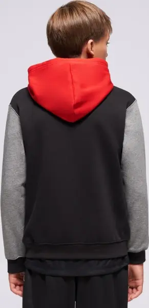 Худі підліткове Nike JORDAN BROOKLYN FLEECE чорно-червоно-сіре 95F116-KR5