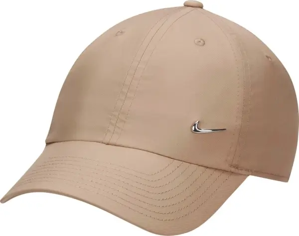 Бейсболка підліткова Nike DRI-FIT CLUB UNSTRUCTURED METAL SWOOSH світло-коричнева FB5064-200