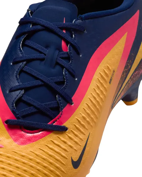 Бутси Nike PHANTOM 6 LOW ACADEMY 'ERLING HAALAND' FG/MG EH оранжево-червоно-темно-сині HQ2314-800