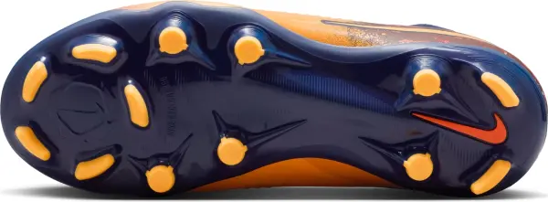 Бутсы детские Nike JR PHANTOM 6 LOW ACADEMY 'ERLING HAALAND' FG/MG EH оранжево-красно-темно-синие HQ2032-800
