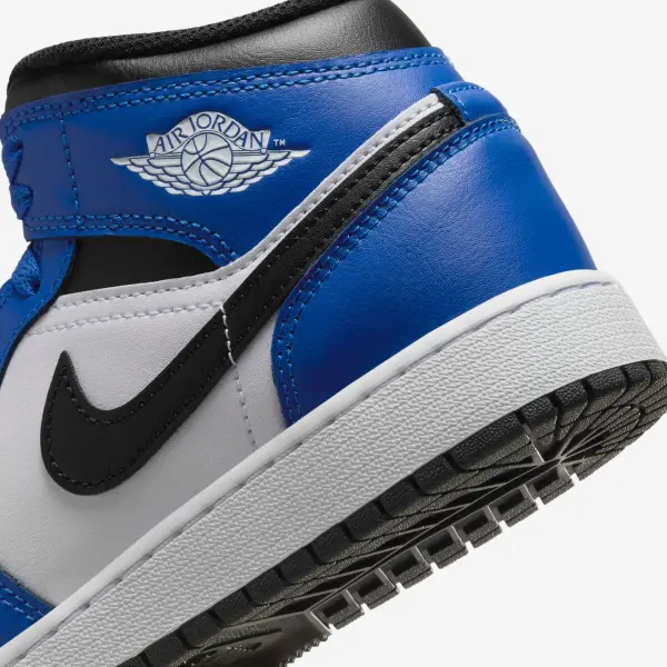 Кроссовки подростковые Nike AIR JORDAN 1 MID (GS) сине-бело-черные DQ8423-402