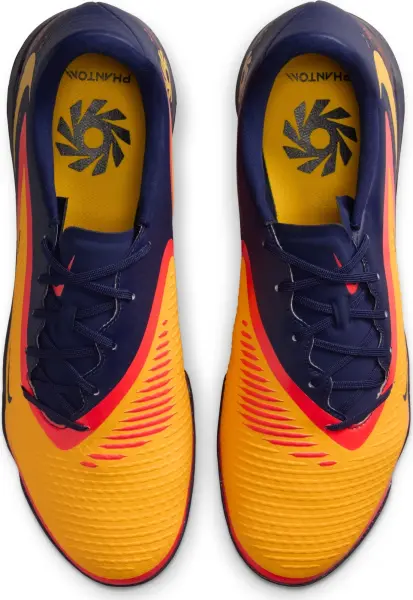 Сороконіжки (шиповки) Nike PHANTOM 6 LOW ACADEMY 'ERLING HAALAND' TF EH оранжево-червоно-темно-сині HQ2326-800
