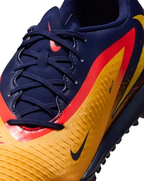Сороконіжки (шиповки) Nike PHANTOM 6 LOW ACADEMY 'ERLING HAALAND' TF EH оранжево-червоно-темно-сині HQ2326-800