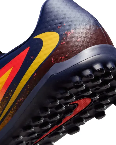 Сороконіжки (шиповки) Nike PHANTOM 6 LOW ACADEMY 'ERLING HAALAND' TF EH оранжево-червоно-темно-сині HQ2326-800