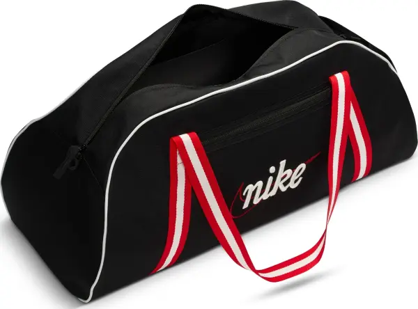 Сумка спортивна жіноча Nike GYM CLUB TRAINING RETRO 24L чорно-червоно-біла DH6863-015