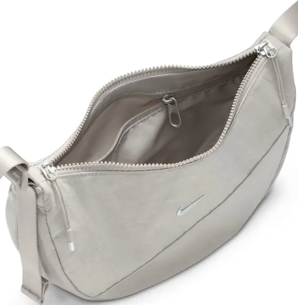 Сумка через плечо женская Nike AURA CRESCENT CROSSBODY 4L светло-серая HQ4370-009