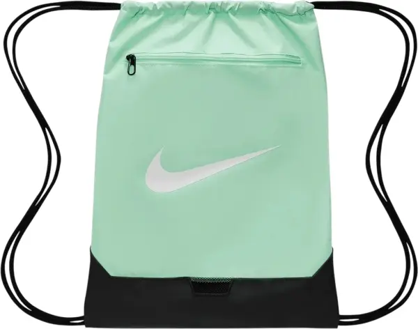 Сумка-мешок Nike BRASILIA 9.5 DRAWSTRING 18L мятная DM3978-353