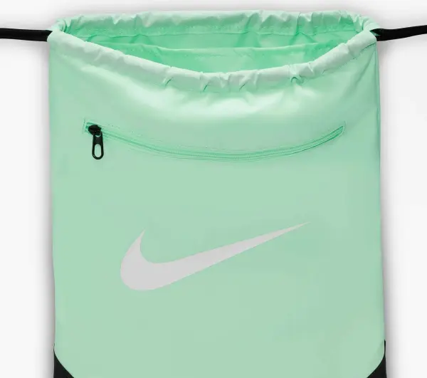 Сумка-мешок Nike BRASILIA 9.5 DRAWSTRING 18L мятная DM3978-353