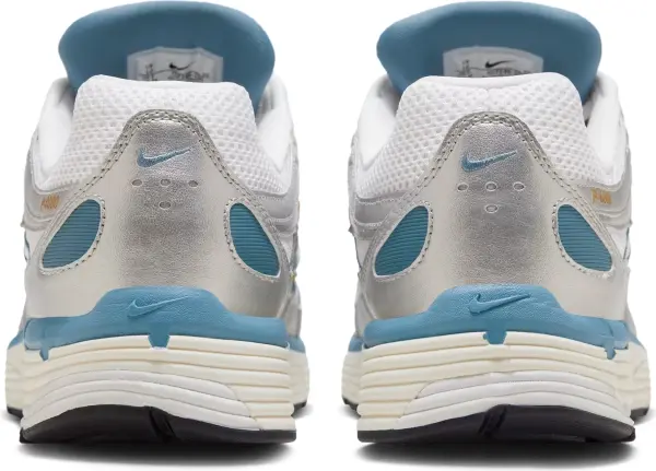 Кроссовки Nike P-6000 бело-серебряно-голубо-золотые HJ7246-100