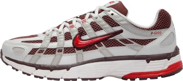 Кроссовки женские Nike P-6000 светло-серо-красно-бордовые HJ9598-100
