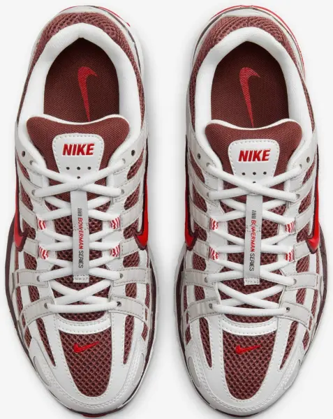 Кроссовки женские Nike P-6000 светло-серо-красно-бордовые HJ9598-100
