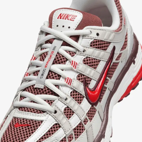 Кроссовки женские Nike P-6000 светло-серо-красно-бордовые HJ9598-100