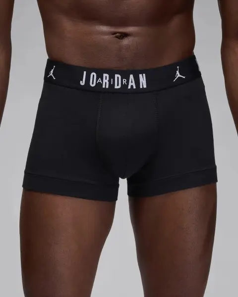 Труси (боксерки) Nike JORDAN FLIGHT COTTON BOXER BRIEFS чорні (3 штуки) JM0693-023