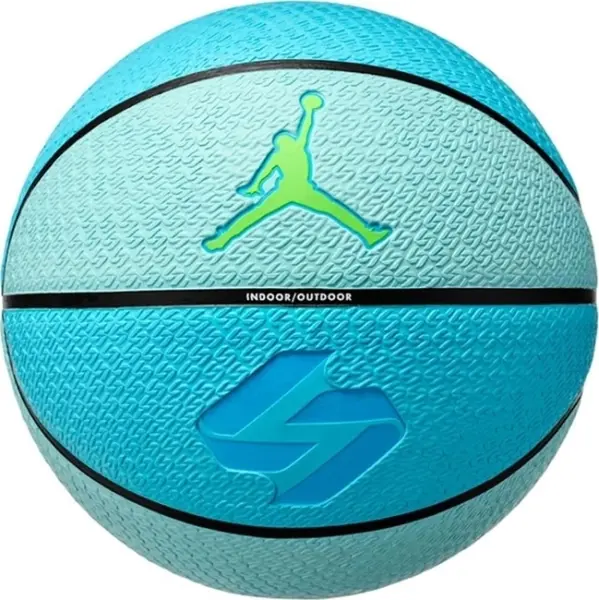 Баскетбольний м'яч Nike JORDAN PLAYGROUND 8P L DONCIC блакитно-салатовий Розмір 7 J.101.3252.461.07