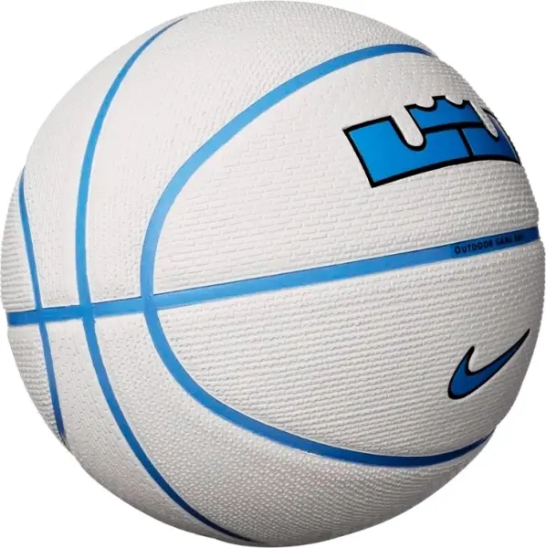 Баскетбольный мяч Nike PLAYGROUND 2.0 8P L JAMES DEFLATED бело-голубой Размер 7 N.100.4372.086.07
