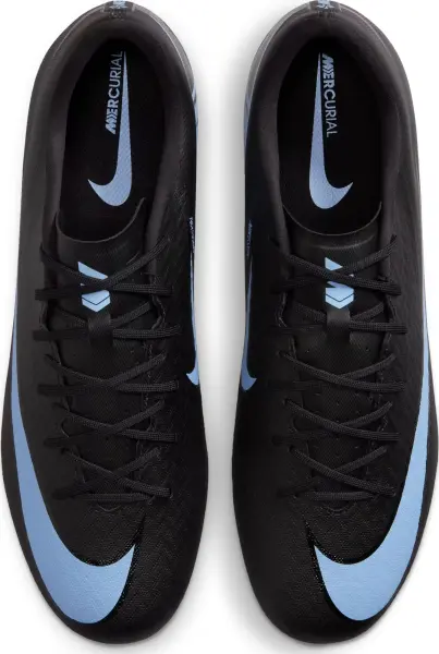 Бутсы Nike MERCURIAL ZOOM VAPOR 16 ACADEMY FG/MG черно-голубые FQ1458-001