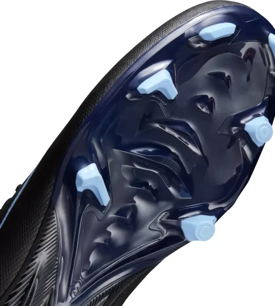 Бутсы Nike MERCURIAL ZOOM VAPOR 16 ACADEMY FG/MG черно-голубые FQ1458-001