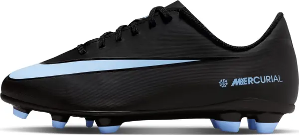 Бутси дитячі Nike JR MERCURIAL VAPOR 16 CLUB FG/MG чорно-блакитні FQ8286-003