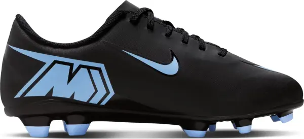 Бутси дитячі Nike JR MERCURIAL VAPOR 16 CLUB FG/MG чорно-блакитні FQ8286-003