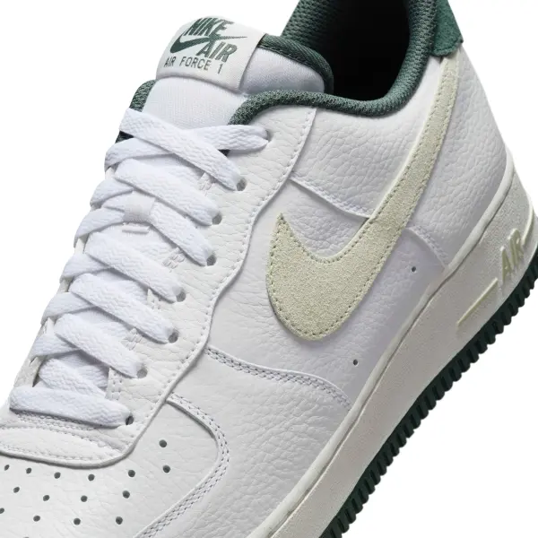Кроссовки Nike AIR FORCE 1 '07 LV8 бело-молочно-темно-зеленые HF1939-100