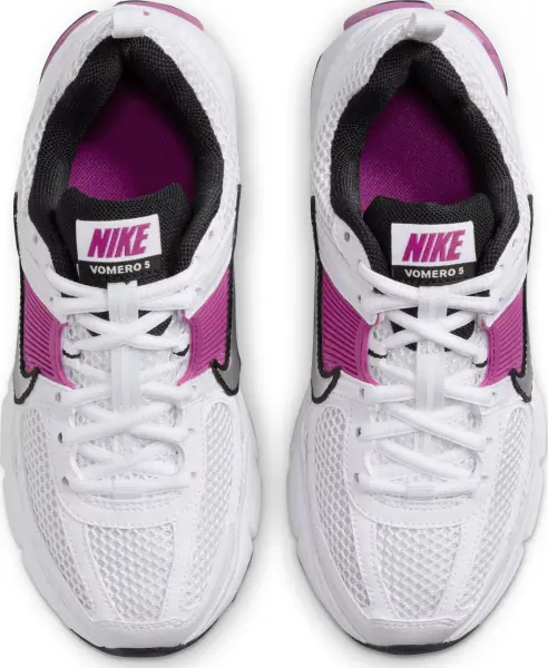 Кроссовки подростковые Nike VOMERO 5 (GS) бело-фиолетовые HF6998-102