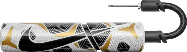 Насос Nike ESSENTIAL BALL PUMP біло-чорно-золотий N.000.1384.189