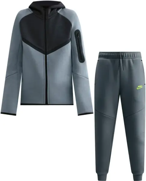 Спортивный костюм подростковый Nike SPORTSWEAR TECH FLEECE дымчато-серо-черный HV5867-060__HV5869-060